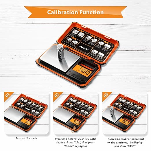 Precision Pocket Scale, 200gx0.01g Jewelry gram Scale, Digital Food Scale with LCD Display, one-Click Conversion 6 Units, mini Scale for Kitchen/Powder/Coffee/Coins(Battery Included)