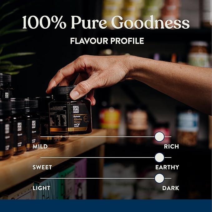 Manuka Honey UMF 20+ MGO 826+ 100% Pure New Zealand Raw & Unfiltered, Certified Award Winning, Silky Smooth Taste & Texture 8.8 Oz