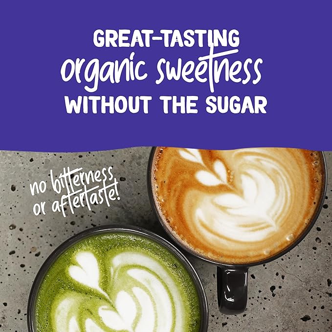 Pyure Organic Stevia Packets | Granulated Sugar Packets - White Sugar Substitute | Zero Carb, Zero Sugar, Zero Calorie Sweetener Packets | Plant-Based Stevia Packets for Keto Coffee | 80 Count