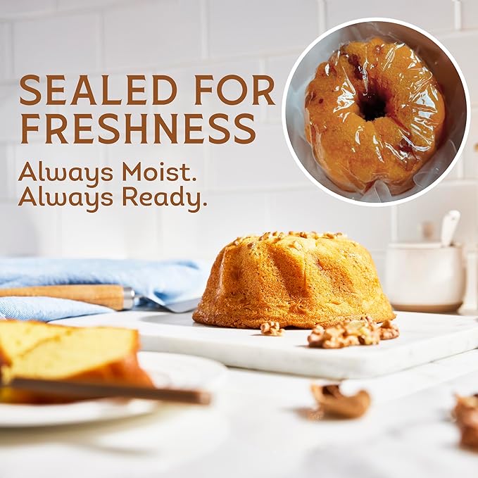 TORTUGA Caribbean Original Rum Cake with Walnuts - 32 oz Rum Cake - The Perfect Premium Gourmet Gift for Gift Baskets, Parties, Holidays, and Birthdays - Great Cakes for Delivery