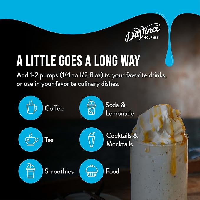 DaVinci Gourmet Sugar-Free Vanilla Syrup, 25.4 Fluid Ounces (Pack of 4)