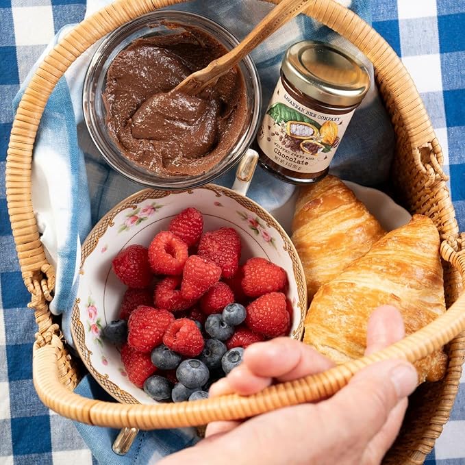 Savannah Bee Company Whipped Honey - All Natural Spreadable Honey (3 Ounce (Pack of 1), Chocolate)