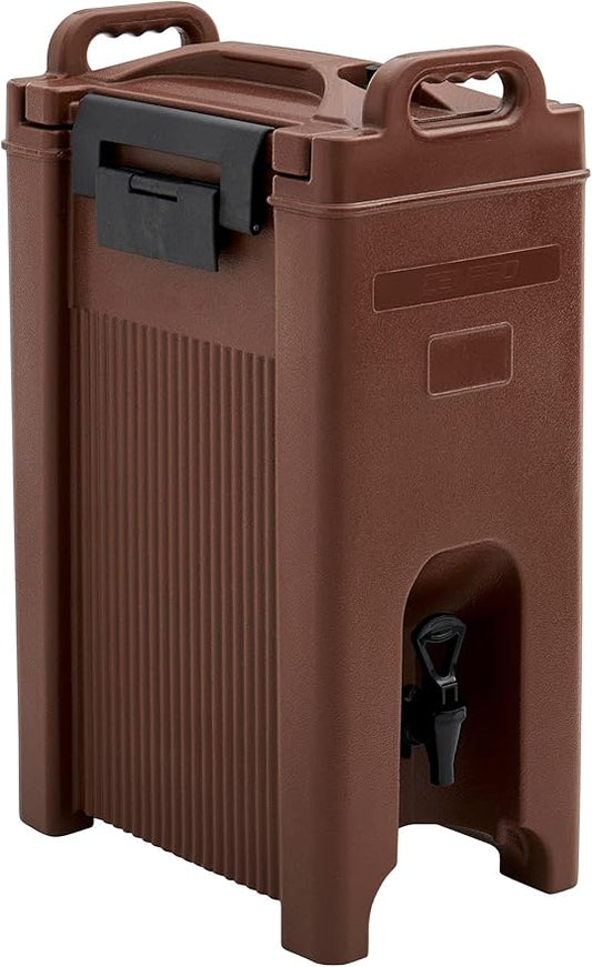 Commercial Beverage Dispenser 5-Gallon Insulated Hot and Cold Beverage Dispenser/Server, NSF, Brown (29A-155)