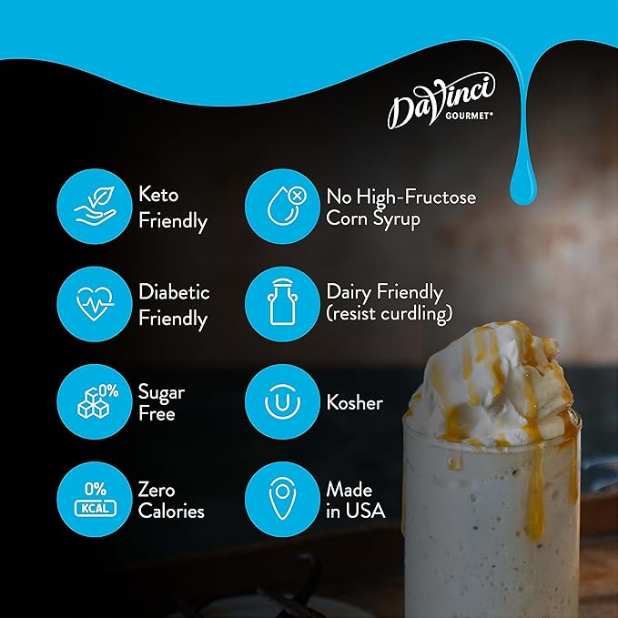 DaVinci Gourmet Sugar-Free Butter Rum Syrup, 25.4 Ounce (Pack of 4)