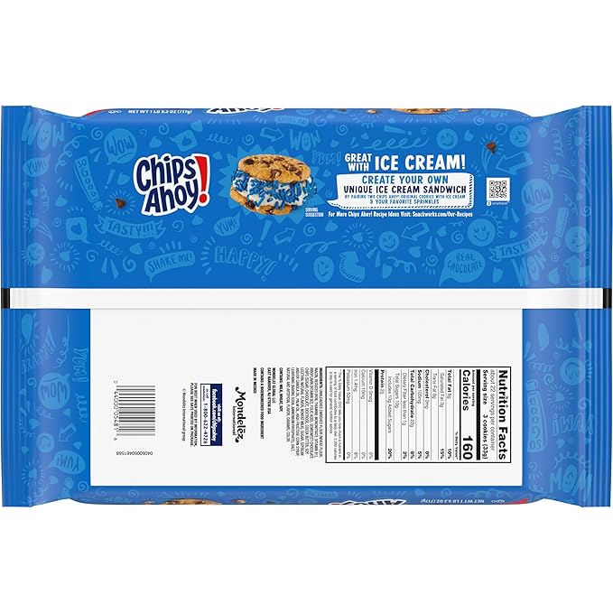 Chips Ahoy! Original Chocolate Chip Cookies, Party Size, 25.3 oz (Pack of 3)