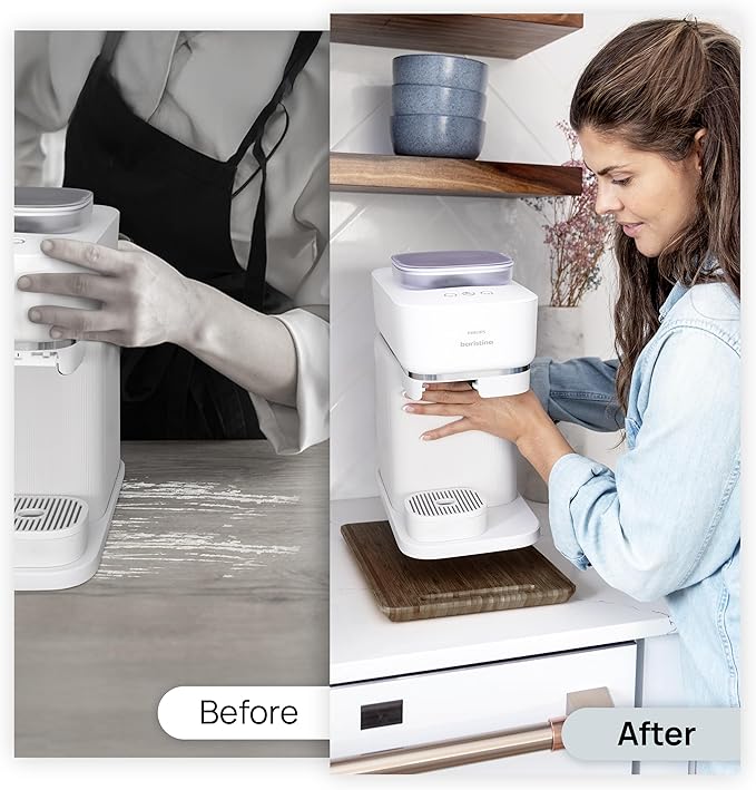 Ibyx Elegant Sliding Tray for Your Coffee Maker & Heavy Kitchen Appliances - Sturdy, Slides Easily from Under The Cabinet (Brown, 7.5”W x 14.5”D)