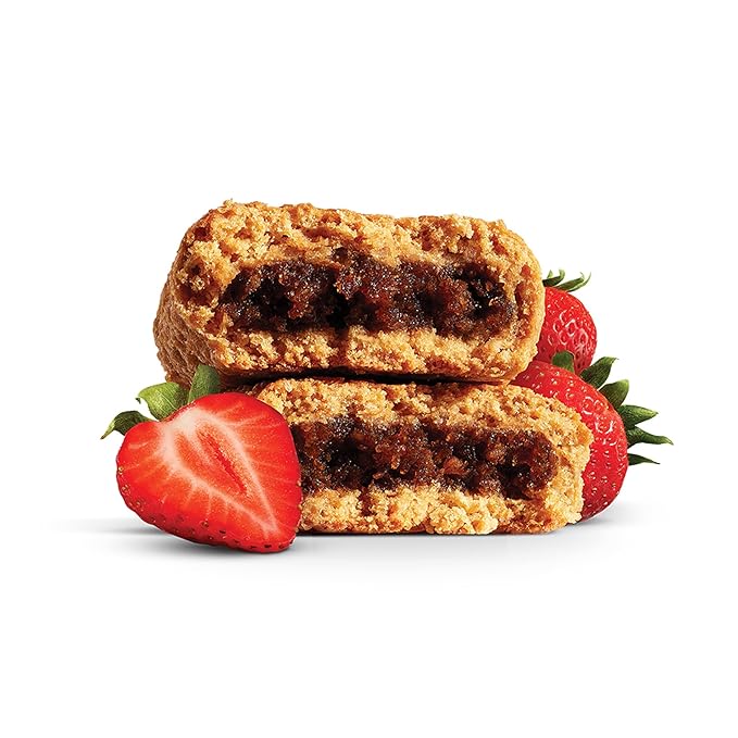 Nature’s Bakery Whole Wheat Fig Bars, Strawberry, Real Fruit, Vegan, Non-GMO, Snack bar, 7 boxes with 12 twin packs (84 twin packs)
