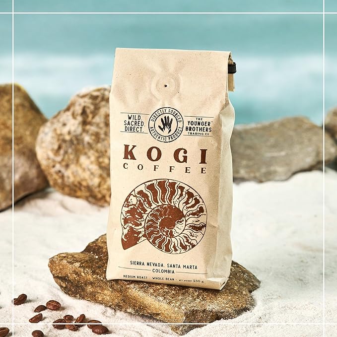 The Younger Brothers Trading Co. Kogi Coffee | Indigenous Wild Grown Whole Bean | Ethically Sourced Single Origin Colombian Coffee | Kogi Medium Roast, 12 Ounce (Pack of 1)