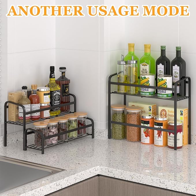 Coffee Syrup Organizer 3-Tier, 12 Bottles Capacity Coffee Syrup Rack, Metal Syrup Stand for Spice, Wine, Liquor, Bottle, Coffee Bar Station Racks Magnetic, No Installation, Black