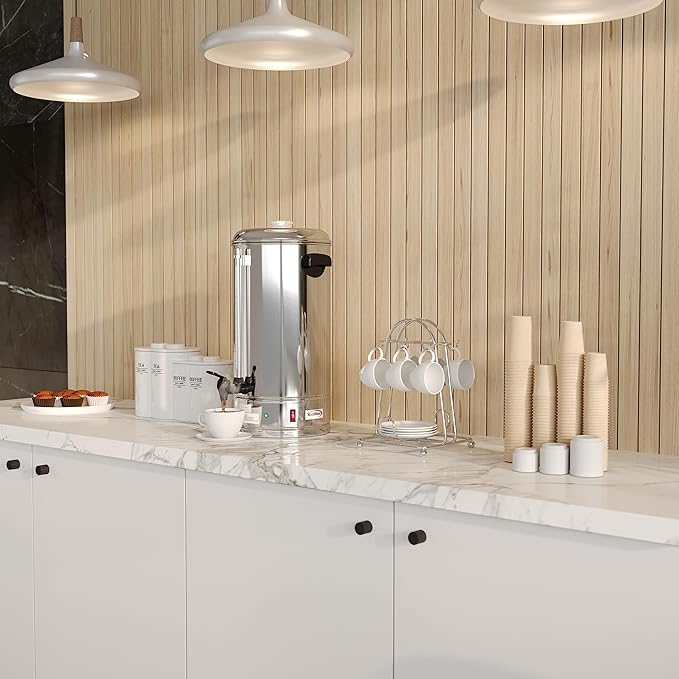 KoolMore Electric Percolator Coffee Maker, 100-Cup 500 oz. Pot in Stainless Steel with Double Wall Insulation for Office Breakrooms, Catering, and Events, and Dripless Faucet (KM-CCP100)