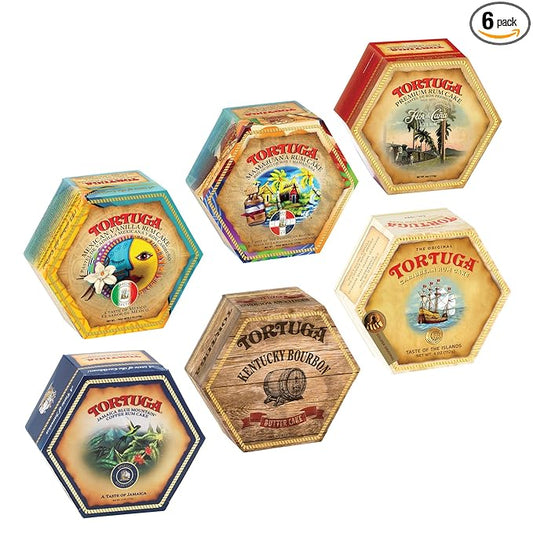 Tortuga Caribbean Rum Cakes 4oz Assortment (Gift Pack)