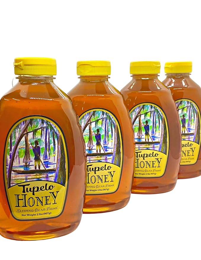 Tupelo Honey 32oz - 2 pound -Two pound Jar- from Sleeping Bear Farms Beekeepers in the Florida Apalachicola River Basin