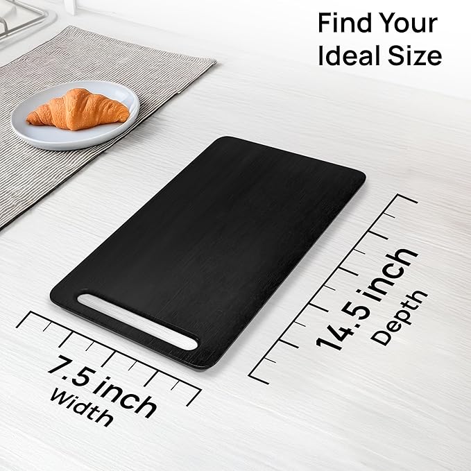 Ibyx Elegant Sliding Tray for Your Coffee Maker & Heavy Kitchen Appliances - Sturdy, Slides Easily from Under The Cabinet (Black, 7.5”W x 14.5”D)