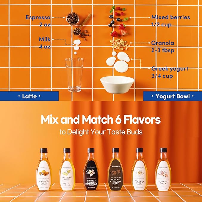 Allulose syrup & Premium Vanilla Bean Allulose Syrup 18.7 Fl Oz - Liquid Sweetener for coffee and other drinks - Keto, Vegan, Diabetes-Safe - Zero Calorie Sugar Substitute - Monk Fruit