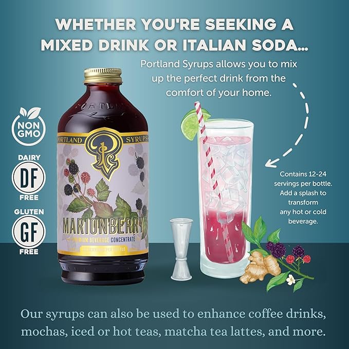 Portland Syrups Marionberry Syrup (12oz)