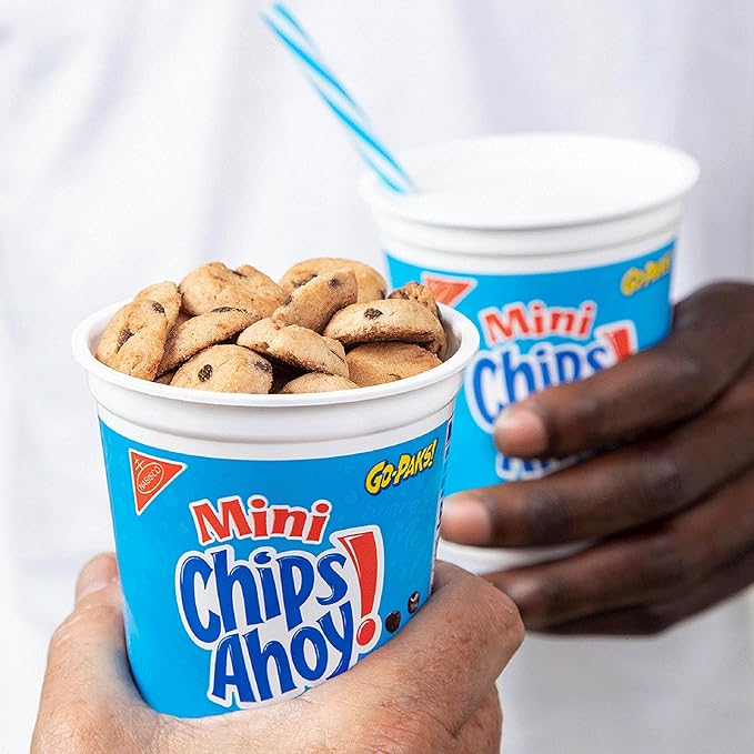 CHIPS AHOY! Mini Original Chocolate Chip Cookies, Go-Paks, 12 - 3.5 oz Cups