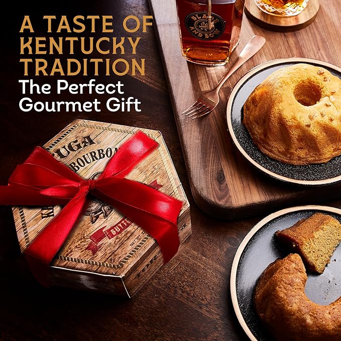 TORTUGA Kentucky Bourbon Butter Cake - 32oz Cake - The Perfect Premium Gourmet Gift for Stocking Stuffers, Gift Baskets, and Christmas Gifts - Great Cakes for Delivery