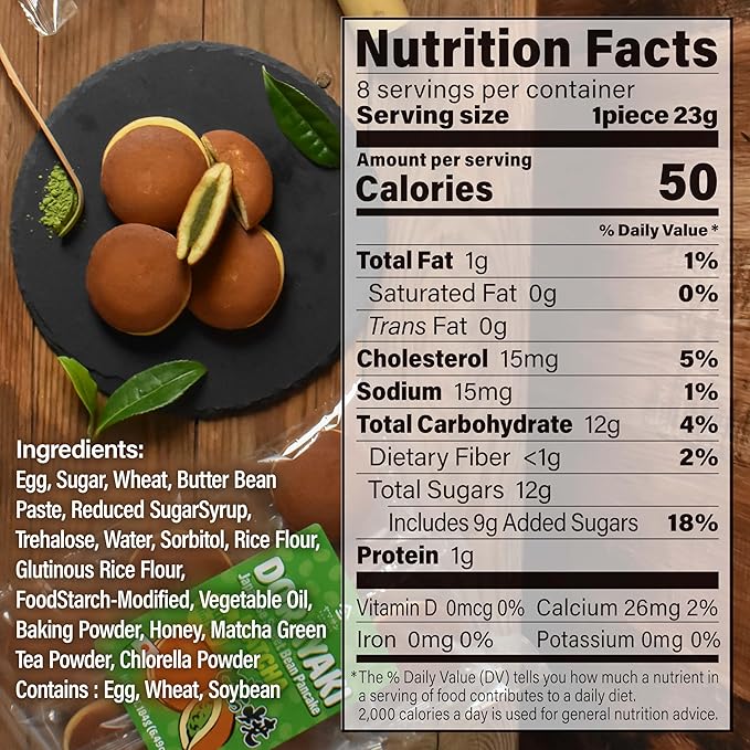 YAMASAN KYOTO UJI Dorayaki Japanese Matcha Sweet Bean Paste Pancake, Traditional Japanese Wagashi Sweets, Cute Mini Size, Matcha Candy, Individually Wrapped, Made in Japan 184g(6.49oz)