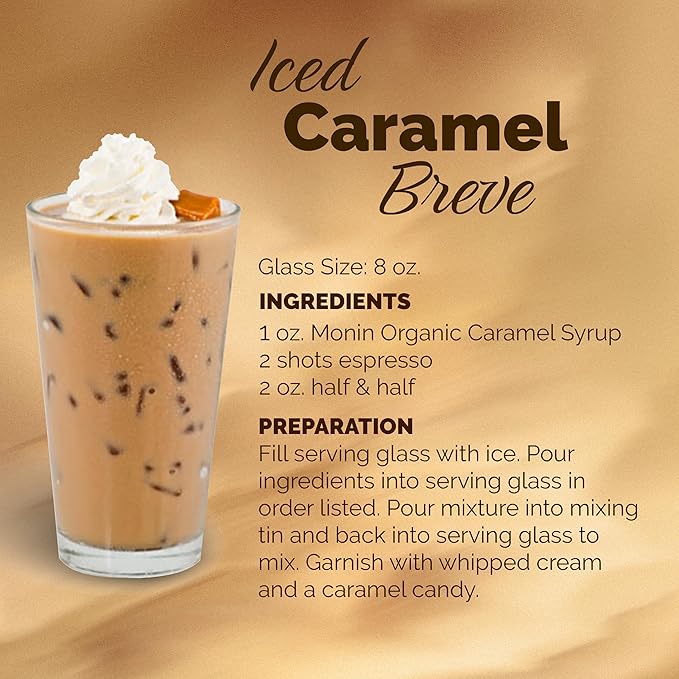 Monin Organic Syrup Caramel - Single Bottle