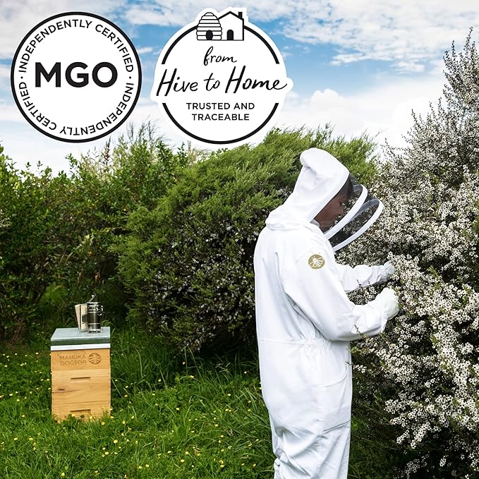 Manuka Doctor - MGO 425+ Manuka Honey Monofloral, 100% Pure New Zealand Honey. Certified. Guaranteed. Raw. Non-GMO (8.75 oz)