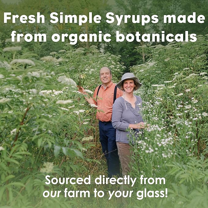 Bluestem Botanicals Organic Thyme Simple Syrup, 8 oz, Cocktail and Mocktail Mixer for Drinks, Non-Alcoholic