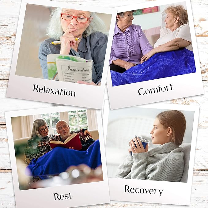 Get Well Soon Gifts for Women or Men - Gift Set Includes Luxury Blanket, Temperature Retention Cup, TLC Tea Kit & Inspirational Word Search Book - After Surgery, Thinking of You Care Package