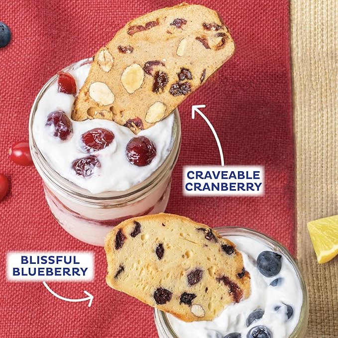 THINaddictives Variety 6 Pack - 6 Flavors w/ 18 Cookies Per Box - Sweet & Crunchy Almond Cookie Thins - Biscotti Italian Cookies - Biscotti Individually Wrapped Cookies - Kosher Coffee Cookie - 4.4 oz