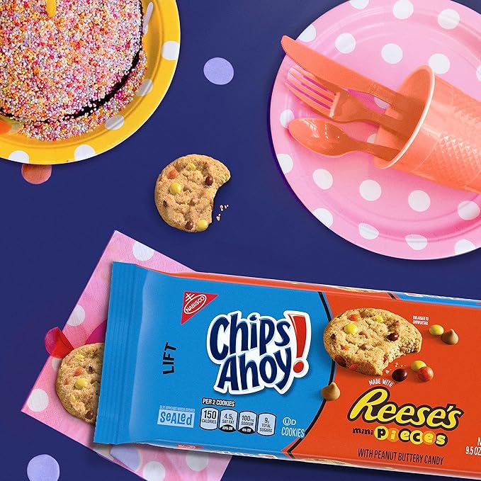 CHIPS AHOY! Reese’s Mini Pieces Chocolate Chip Cookies, 12 - 9.5 oz Packs