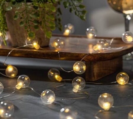 Clear Glass Bubble Micro Led Light String
