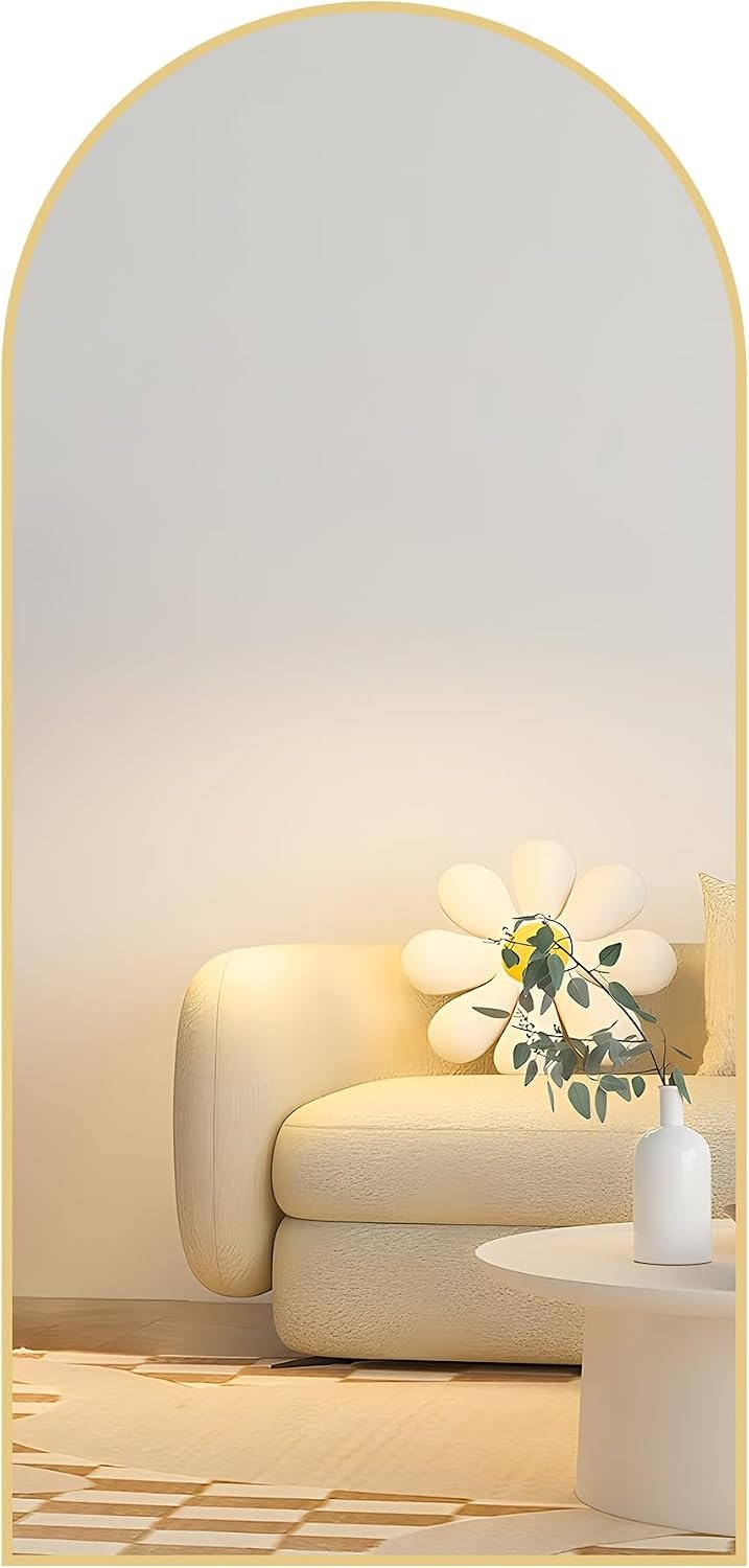 Full Length Mirrors 71"x32" Arched Full Body Mirror Black Arch Mirror Arched Floor Mirror Bathroom Vanity Mirror Frosted Metal Frame Anti-Rust Tempered Glass for Bedroom Entryway Living/Dressing Room - Image 2