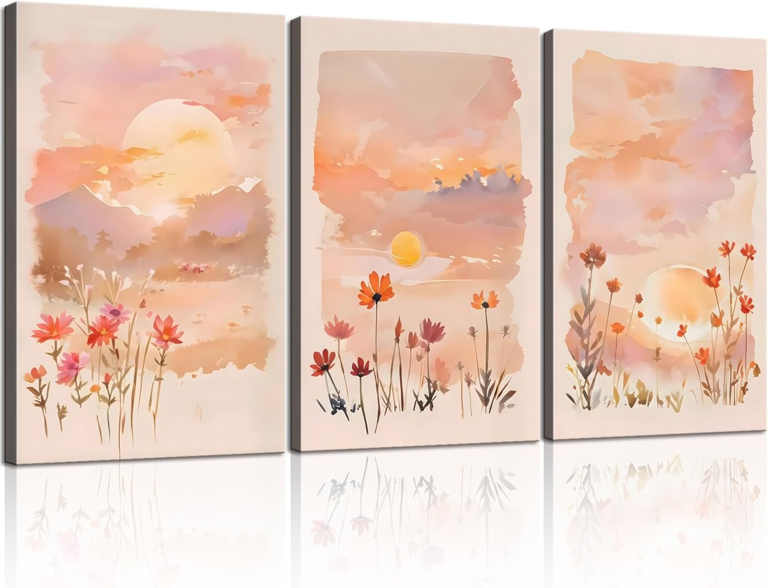 Sunset Landscape Wall Art